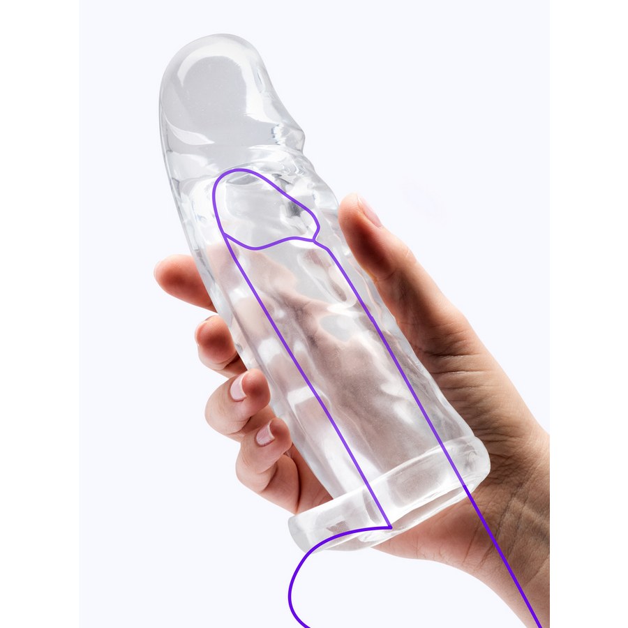 Product image of Mega Mighty 2 Extra Inches Girthy Penis Extender with Ball Loop